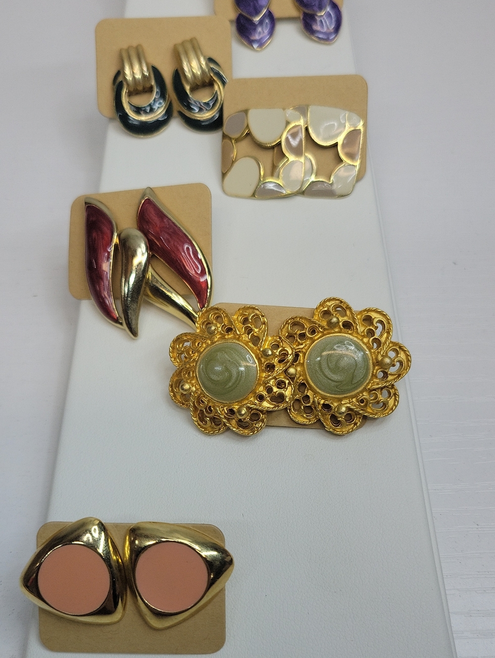 Enamel Earring Bundle Lot - Picture 2 of 4